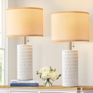 Table Lamps for Living Room Set of 2, Ceramic Table Table Lamps for Living Room Set of 2, Ceramic Table Lamps fo...