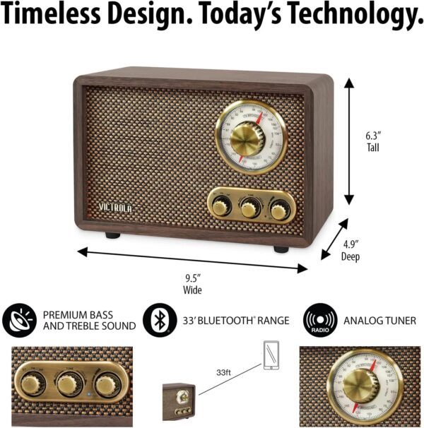 818hTl-gktL._AC_SL1500_.jpg Victrola Willow – Retro Wood Bluetooth Radio with Built-in S...