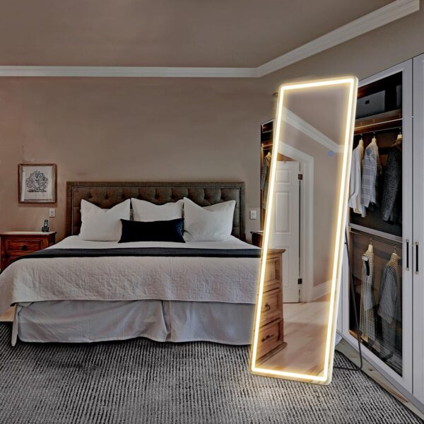 Sweetcrispy 64"x21" Mirror Full Length Standing Mirror with ...