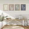 81OrmEHU7-L._AC_SL1500_.jpg Framed Boho Wall Art Set of 4 for Wooded Minimalist Botanica...