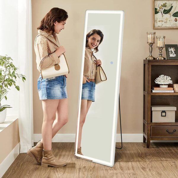 Sweetcrispy 64"x21" Mirror Full Length Standing Mirror with ...