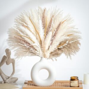 70PCS Natural Dried Pampas Grass Boho Home Decor Bouquet Phr... 70PCS Natural Dried Pampas Grass Boho Home Decor Bouquet Phr...