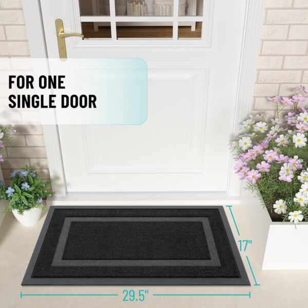 81qXEVJW7nL._AC_SL1500_.jpg OLANLY Front Door Mat Indoor Outdoor Entrance, Waterproof Al...