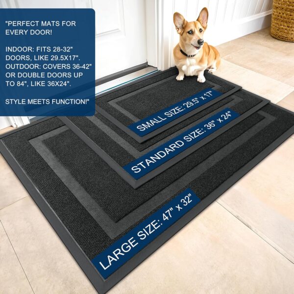 91JScFIA4gL._AC_SL1500_.jpg OLANLY Front Door Mat Indoor Outdoor Entrance, Waterproof Al...